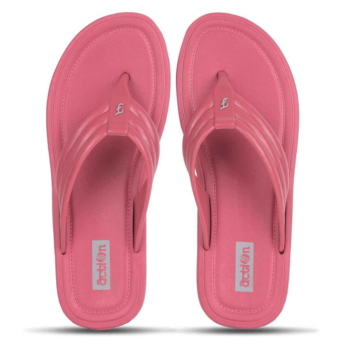 Action Women's Hran-61 | Super Soft & Commtable Slippers | Daily Wear Slippers | Onion Pink - UK 5