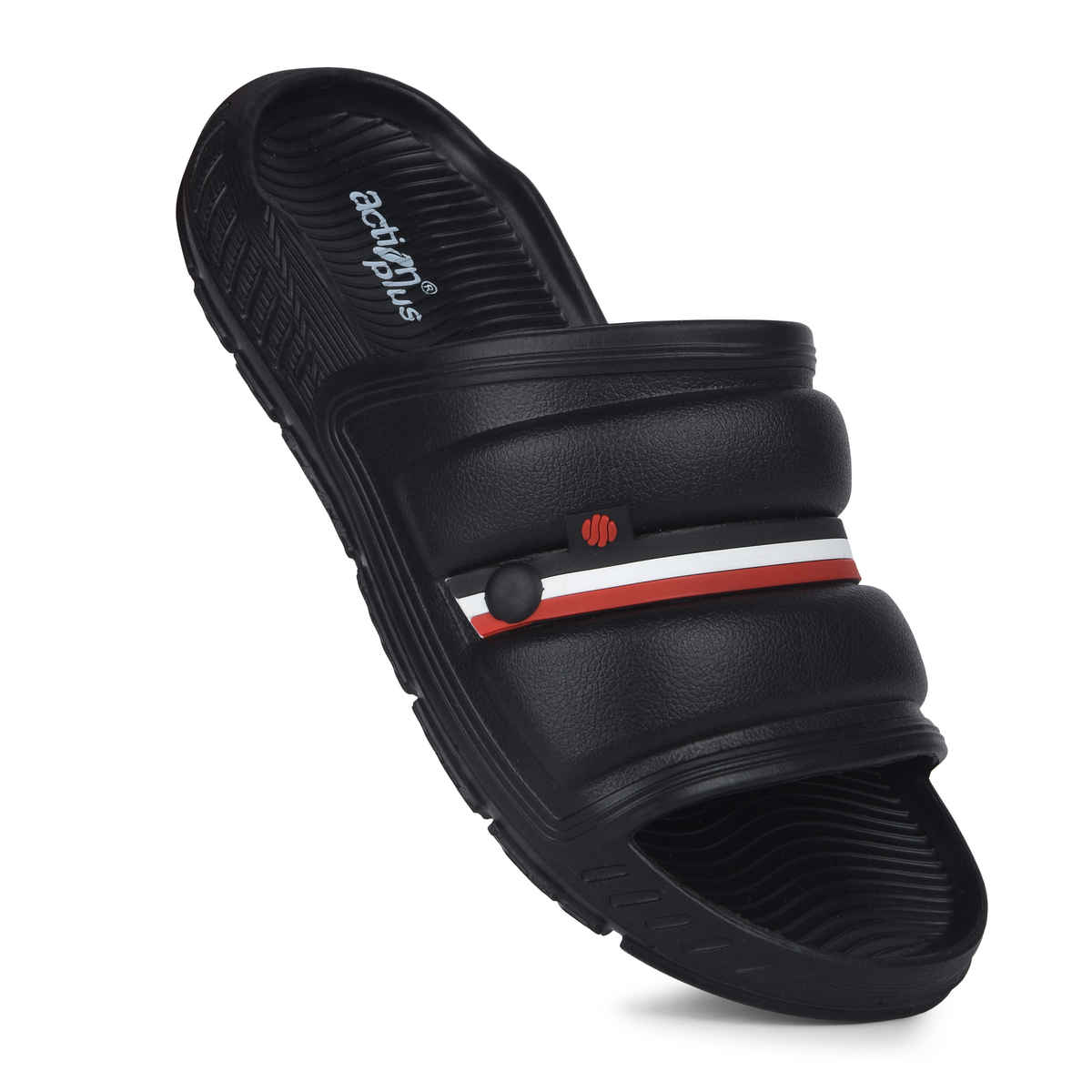 Action Sliders For Men | Ontm-44 Black - UK-7