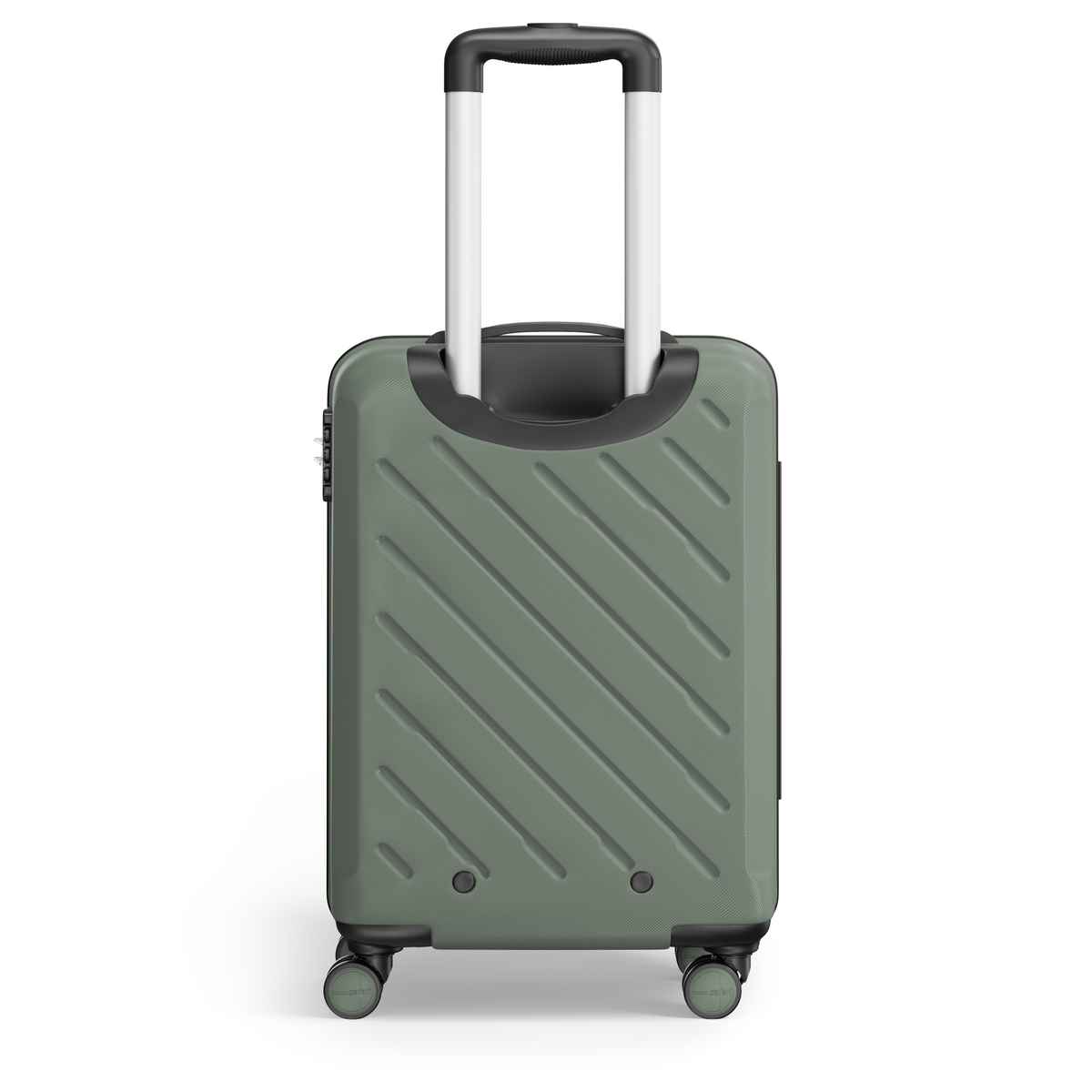 Safari Symphony 56cm Cabin Trolley Bag Hard Polycarbonate 8 Wheels 360 Degree Wheeling, Thyme Green