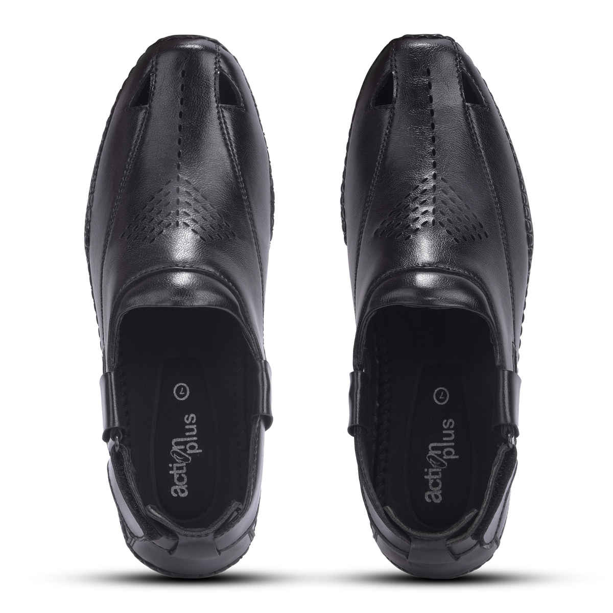 Action Mens Ethnic Sandals | GLC-292 | Black | UK-7