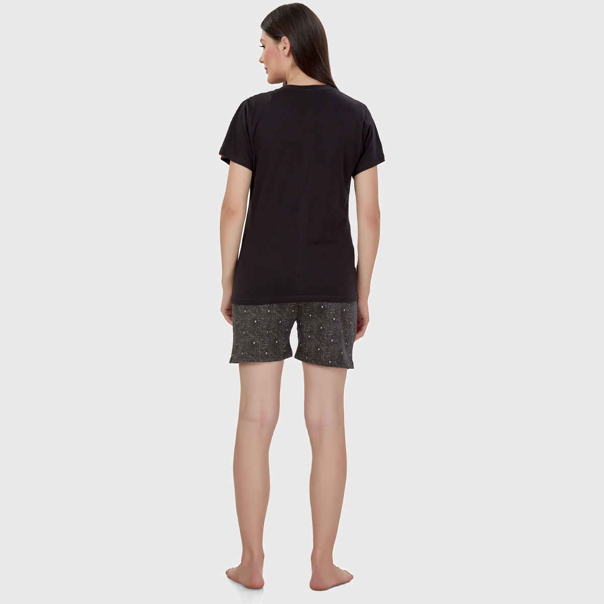 Evolove Women's Short Set Black NSSKN1508BK-M