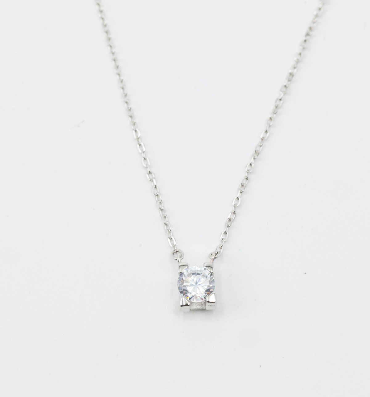 Silverfiire Sterling Silver 16Inch Dazzel Necklace