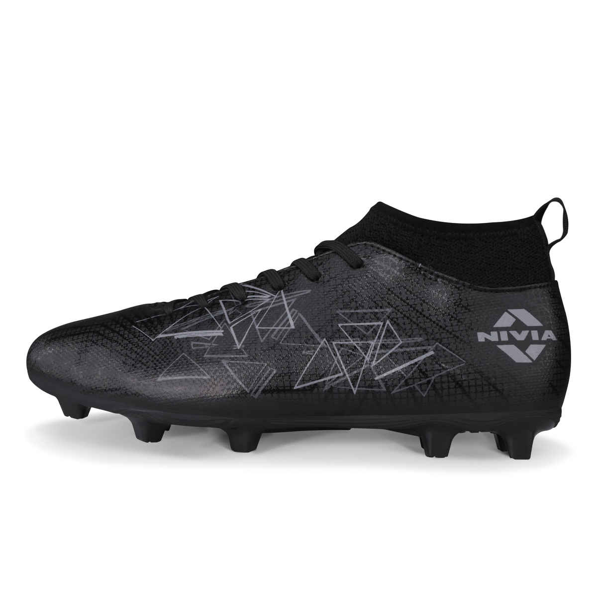 Nivia Men's Pro Carbonite 7.0 Football Stud | Black - UK 9