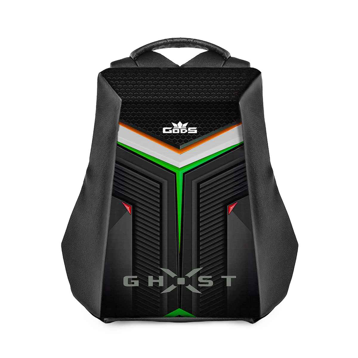 GODS Ghost X Flag Anti Theft 15.6 inch Polyester Laptop Tech Backpack | 25 L - Black