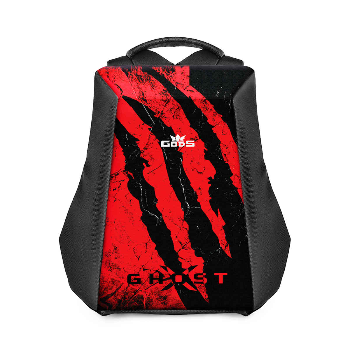 GODS Ghost X Claw Anti Theft 15.6 inch Polyester Laptop Tech Backpack | 25 L - Black