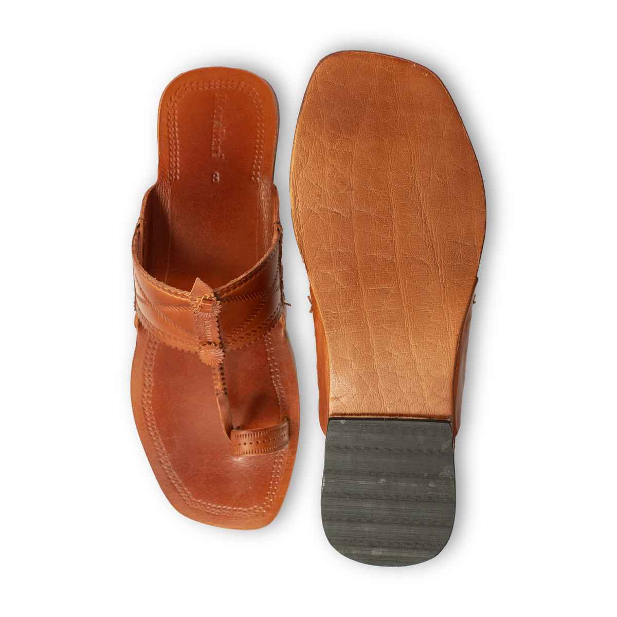 Korakari Yatra Kolhapuri Men Chappal Tan | UK8