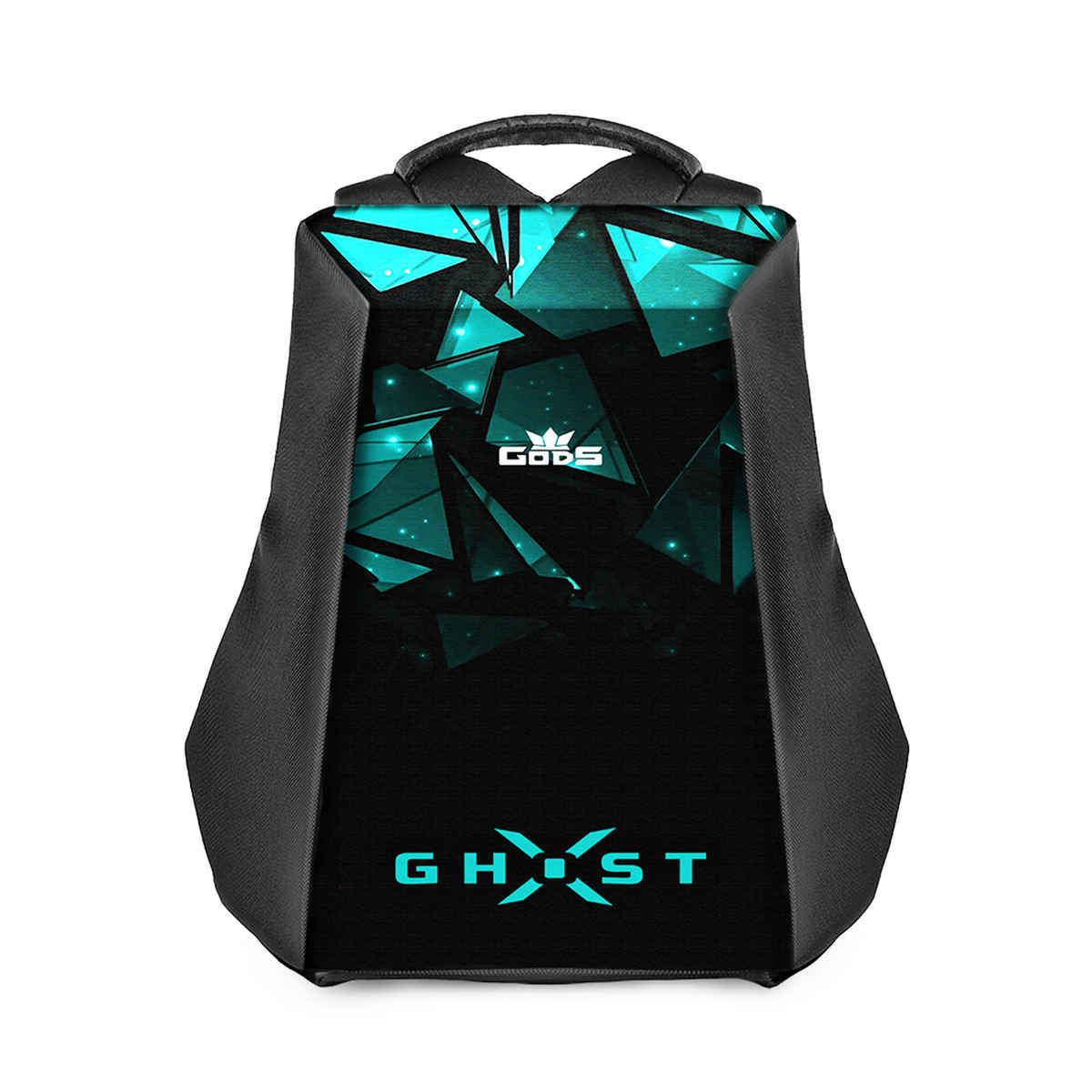 GODS Ghost X Glass Anti Theft 15.6 inch Polyester Laptop Tech Backpack | 25 L - Black