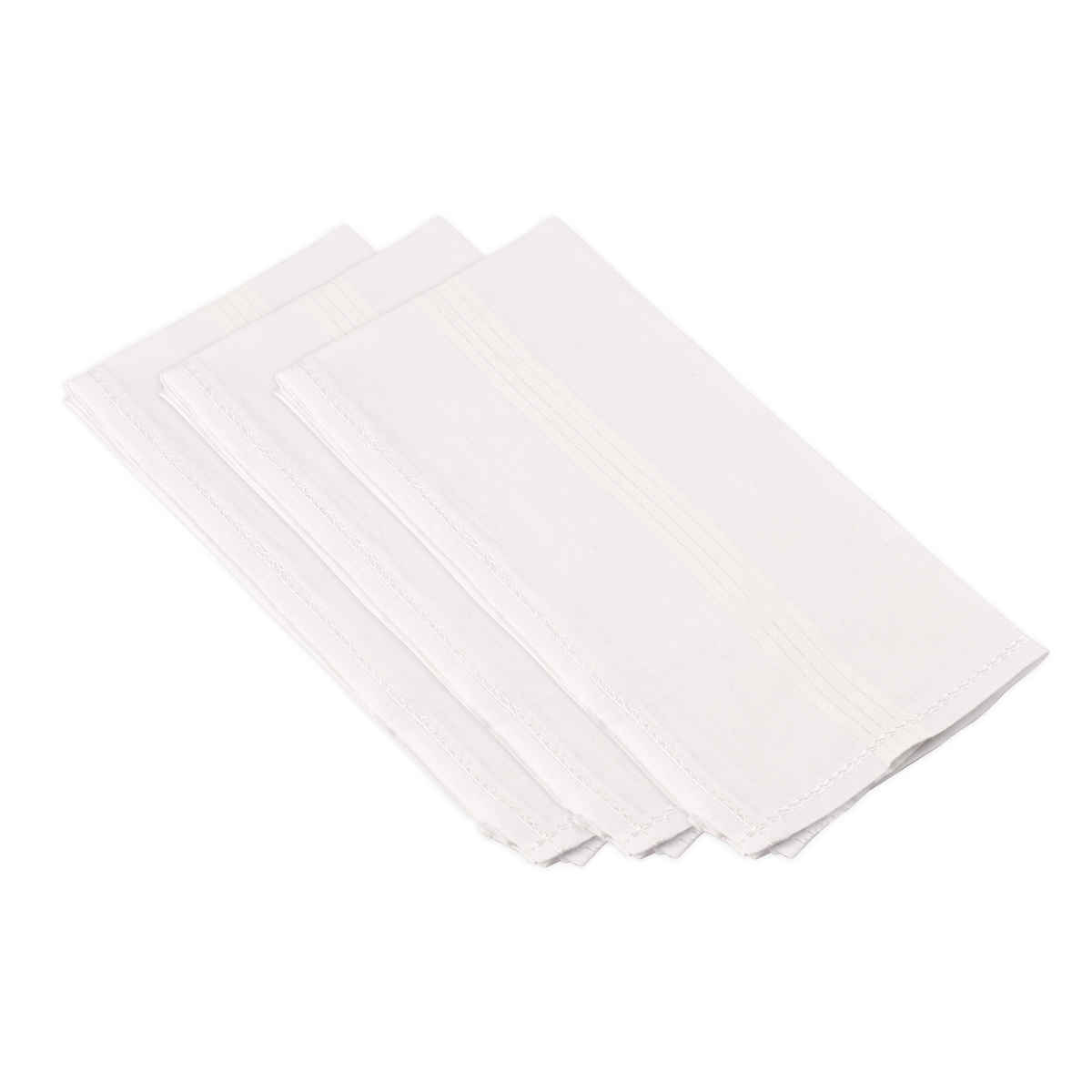 Royal Son Men's Casual Premium Cotton Handkerchief Hanky - HNYK - WT - WT - 6P