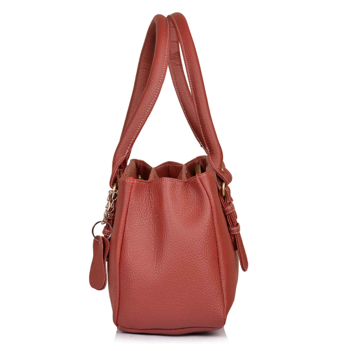Fostelo Women's Vegan Leather Westside Handbags Shoulder Hobo Bag Ladies Purse | Maroon | Large
