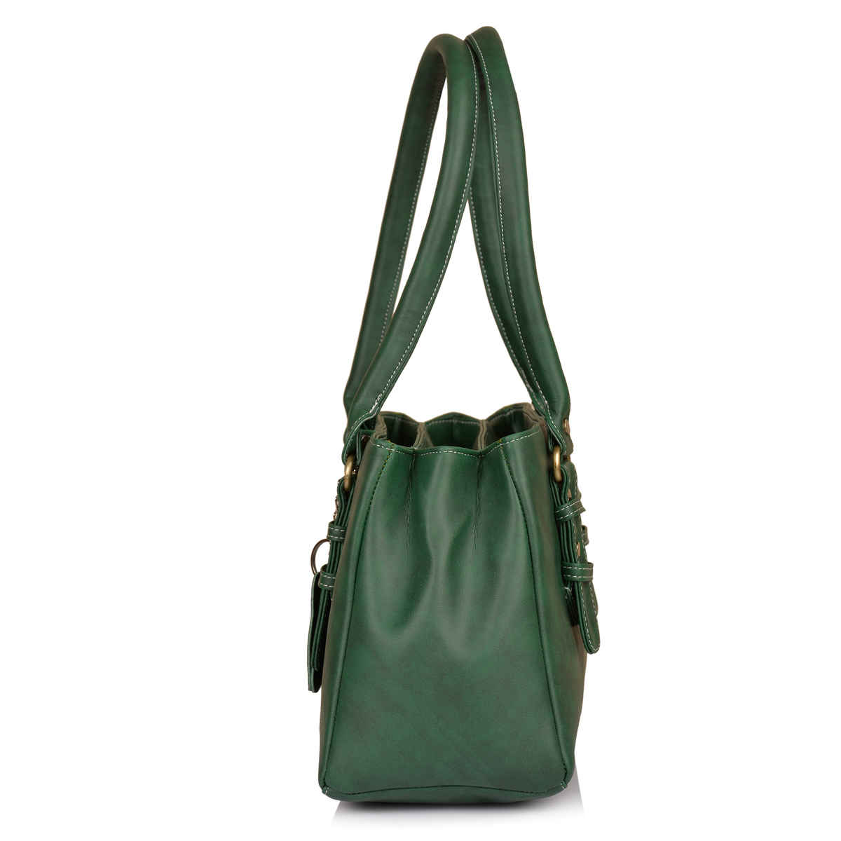 Fostelo Women's Vegan Leather Westside Handbags Shoulder Hobo Bag Ladies Purse | Green | Large