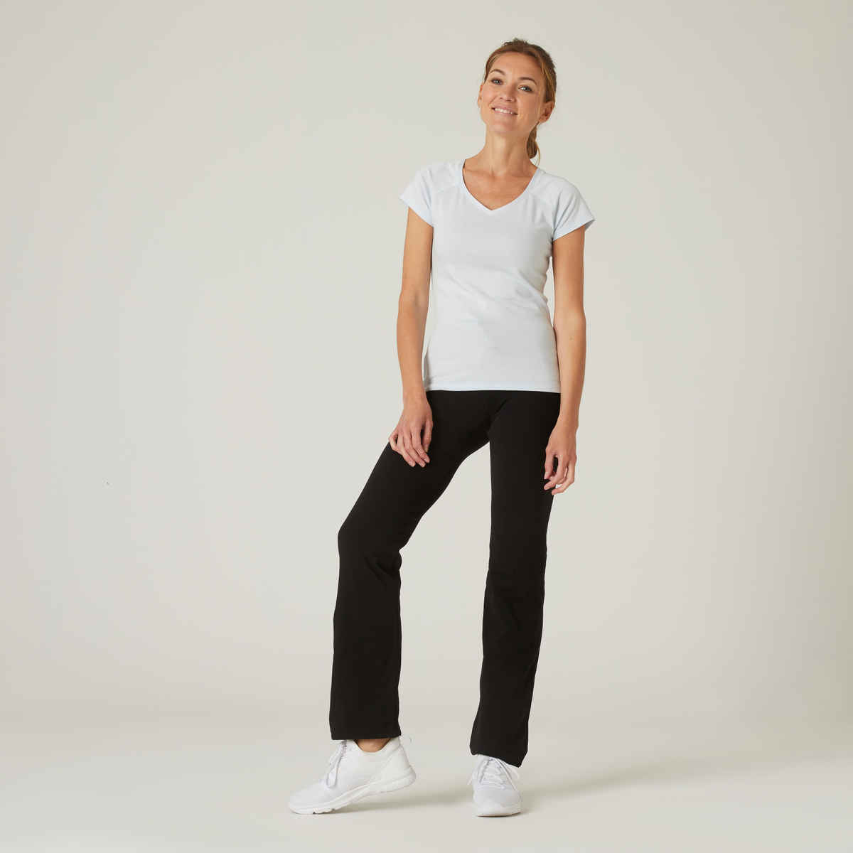 Decathlon | Domyos Women's Cotton Trackpants | Black - L
