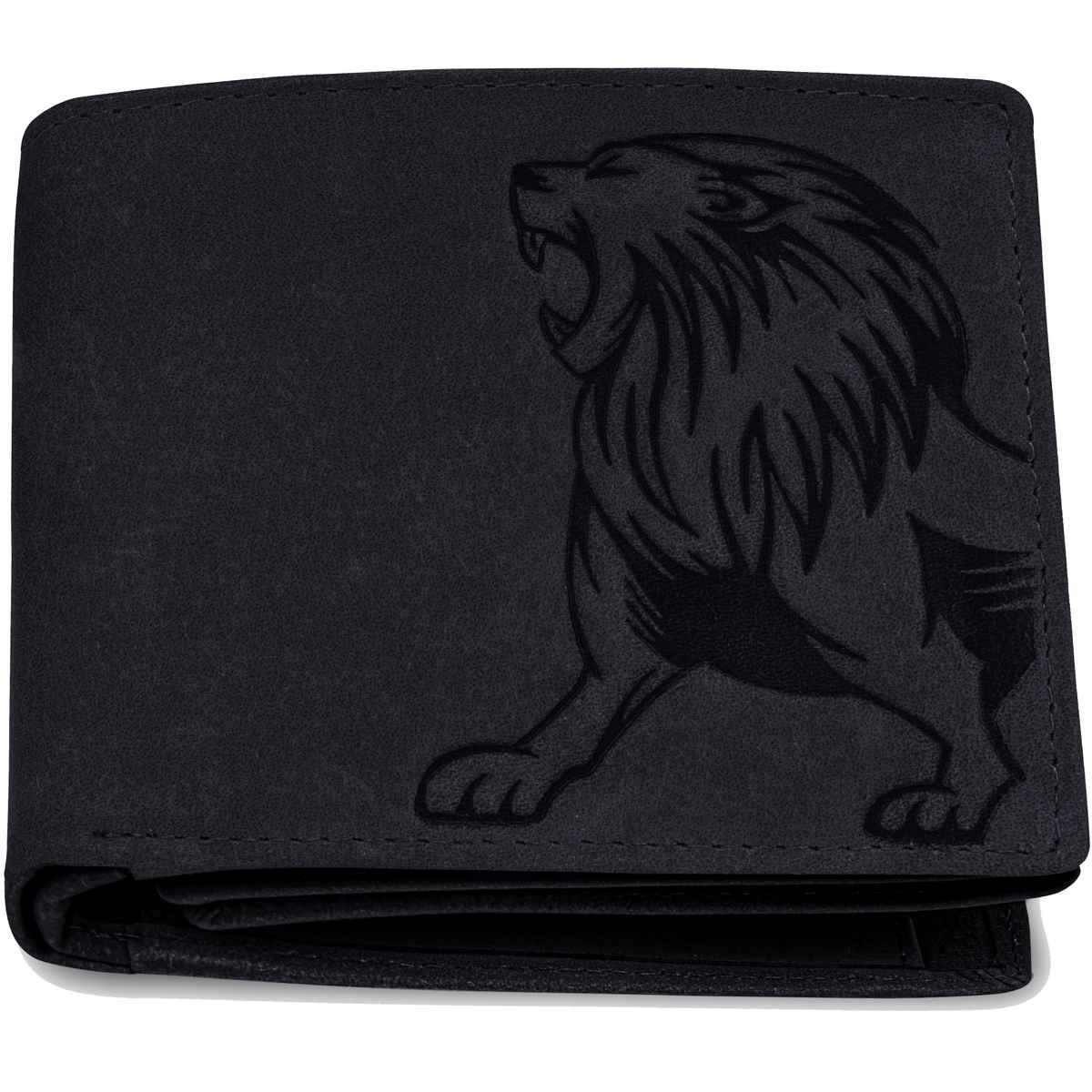 Urban Forest Men's Leo Vintage Leather Wallet | Black