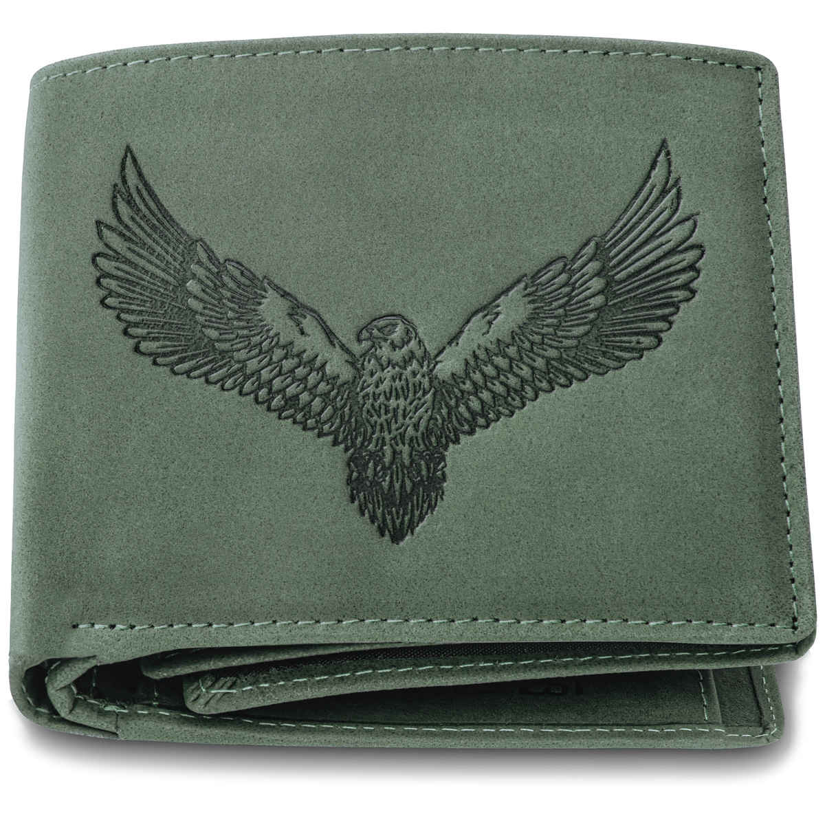 URBAN FOREST Men's Zeus Vintage Leather Wallet | Green