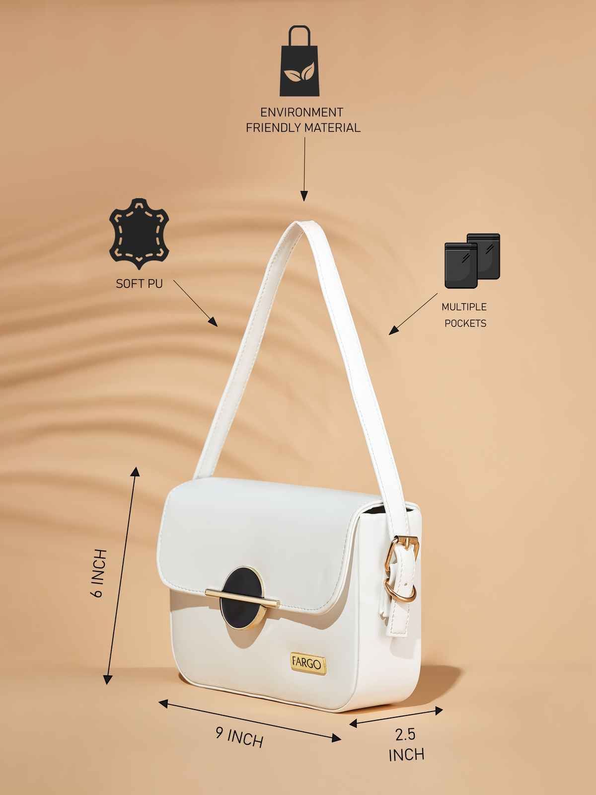 Fargo Women's Premium Sling Bag | White