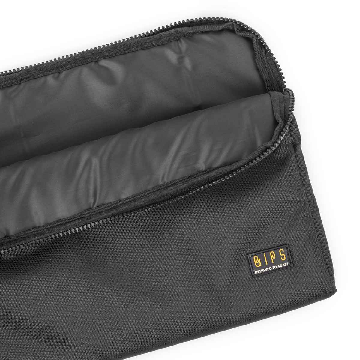 QIPS Unisex Solid Polyester 13 L Laptop Sleeve | Black