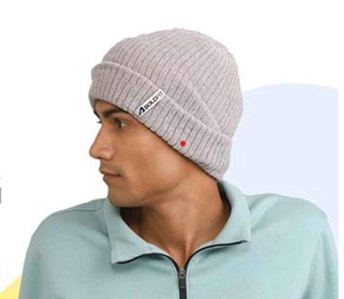 Blynk Warm & Stylish Woolen Unisex Winter Cap |Perfect for Cold Weather | Grey