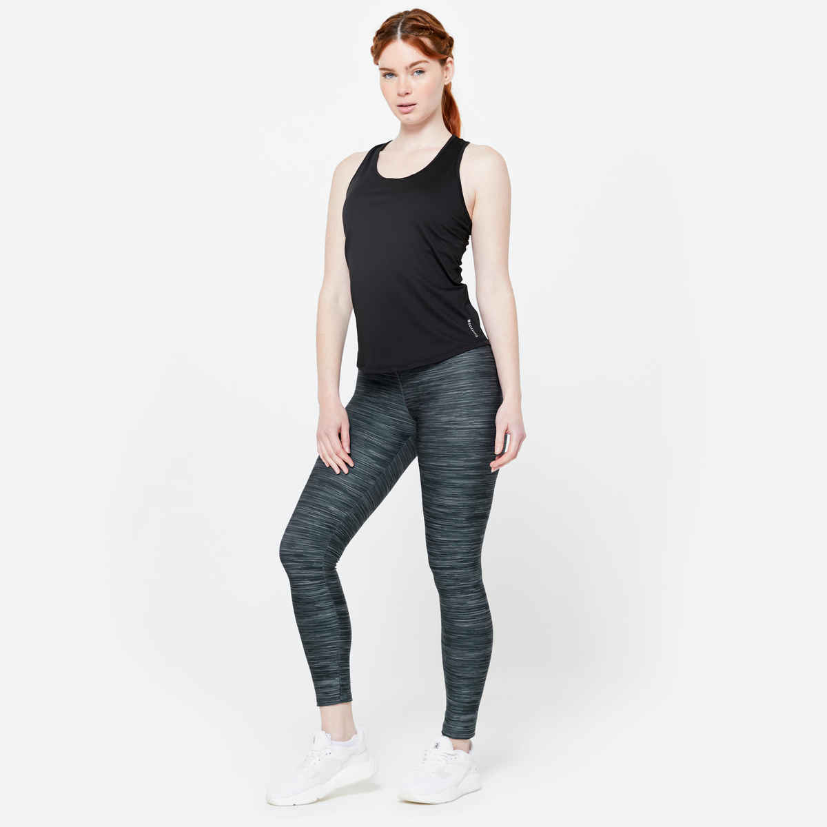 Decathlon Domyos Women Quick-Dry Gym Tank Top | Black - L