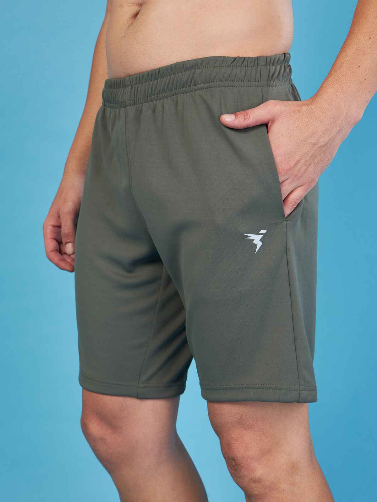 Technosport Men's Solid Slim Fit Sports Shorts with Techno Dry | Beetle - 2XL