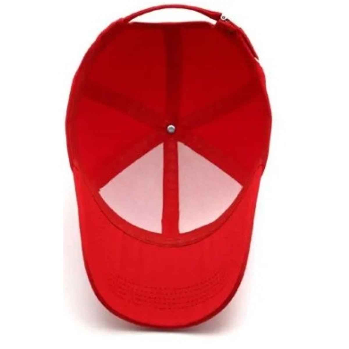 Blynk Unisex Solid Color Baseball Cap with Adjuable Back | Red