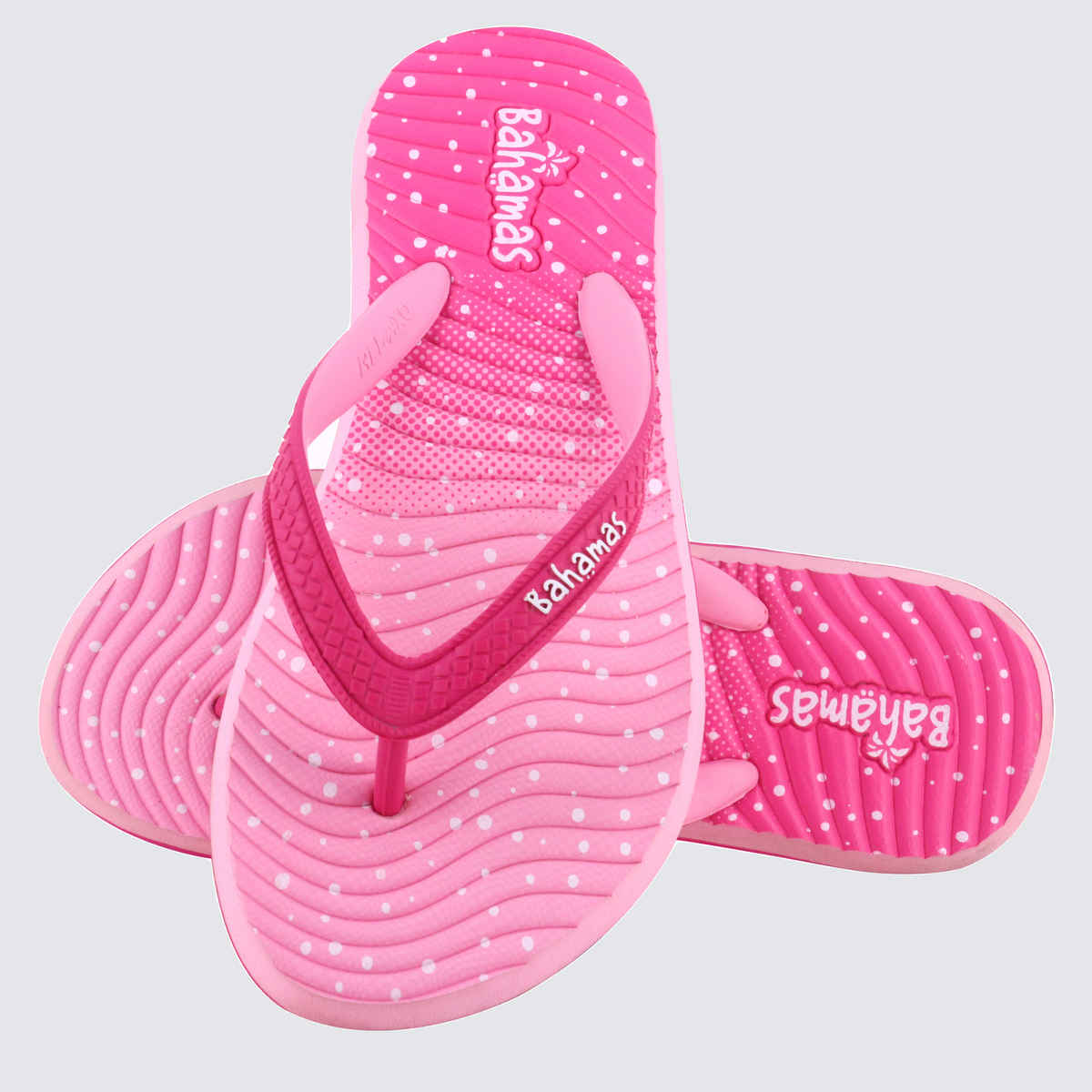 Bahamas Women's Slippers | BHL-228 | Magenta & Light Pink - UK 4