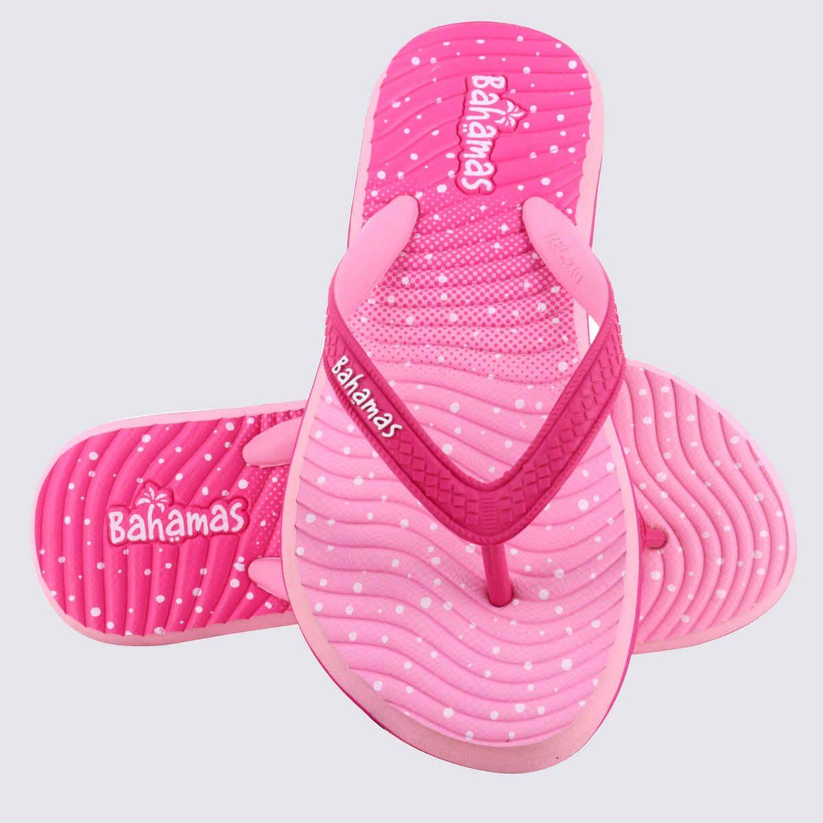 Bahamas Women's Slippers | BHL-228 | Magenta & Light Pink - UK 4