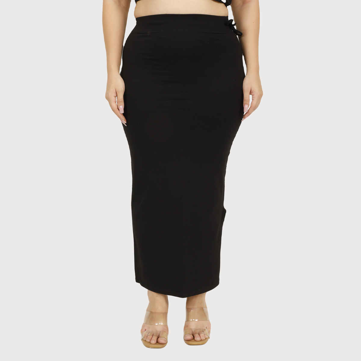 Dunberry London Saree Shapewear | Pure Cotton Lycra Organic Bamboo Fabric | Black | XL/XXL