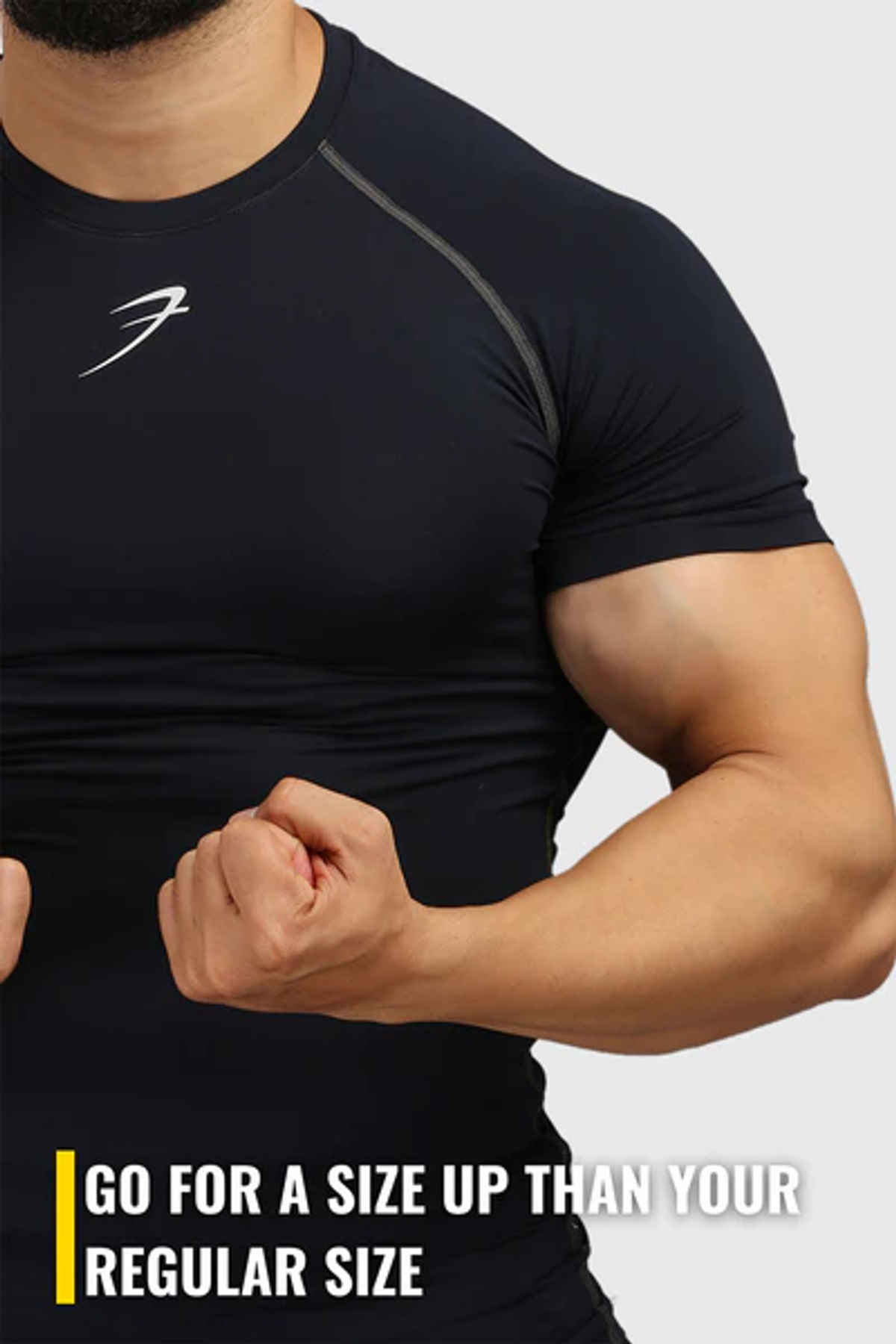 Fuaark Men's Compression GYM T-shirt | Navy - M