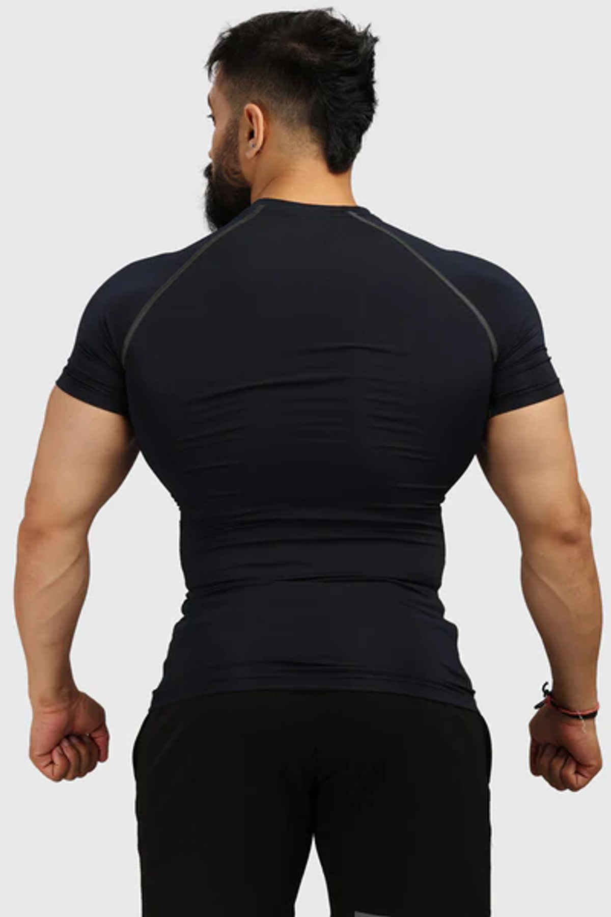 Fuaark Men's Compression GYM T-shirt | Navy - L