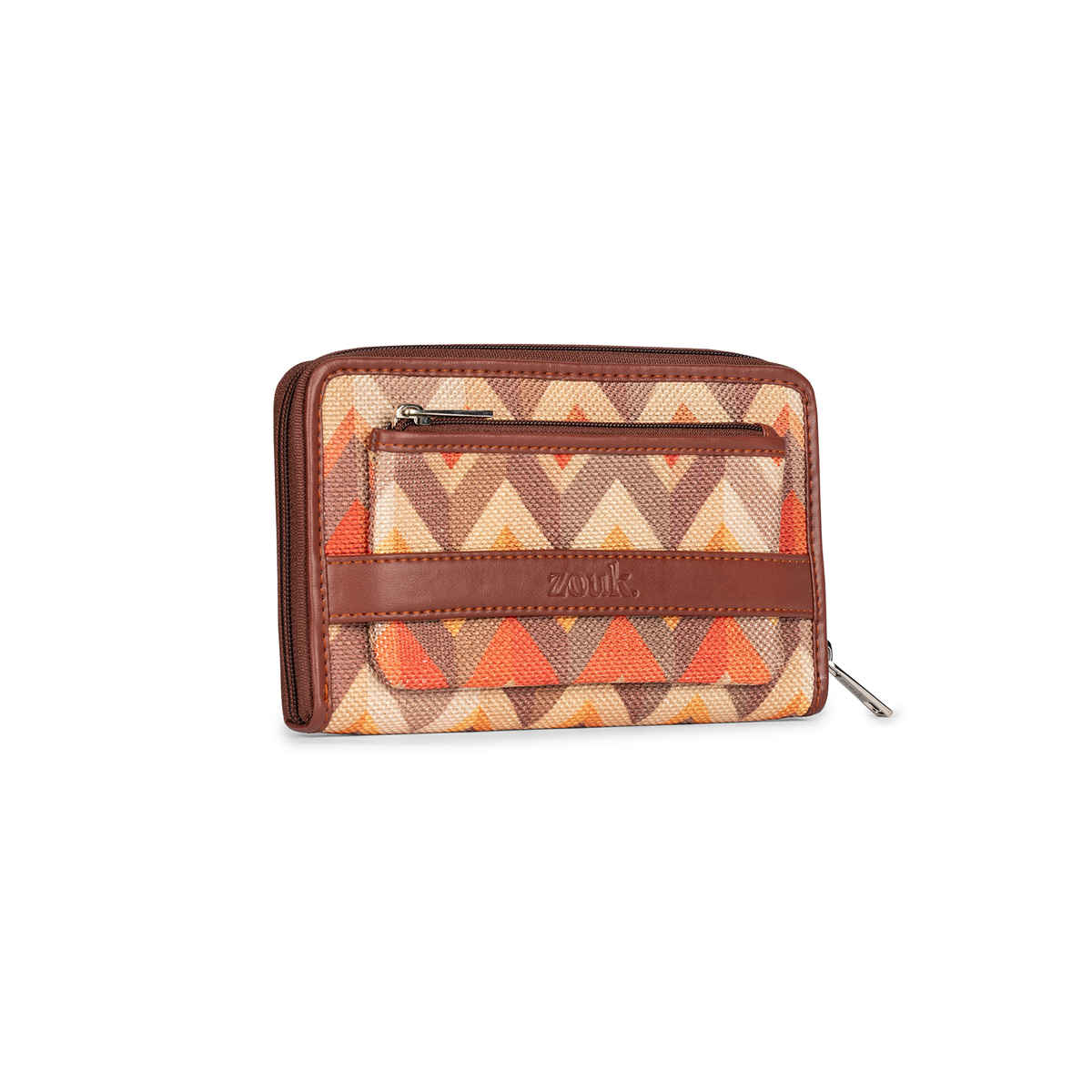 Zouk Tidal Wave Classic Zipper Wallet (CFC) - Orange