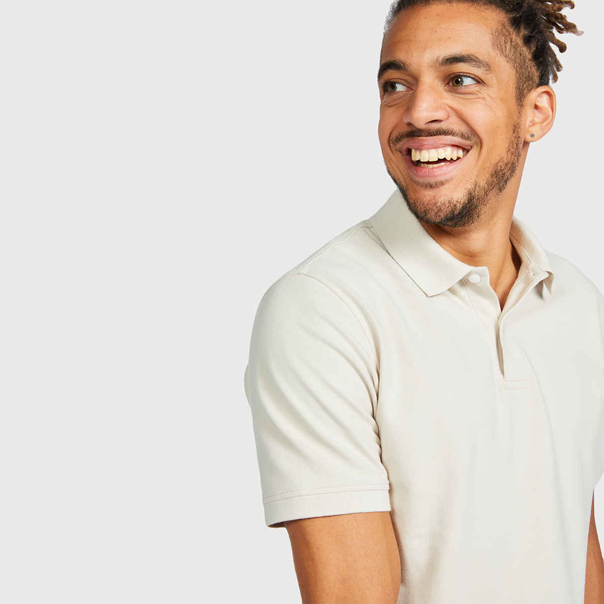 Decathon | Inesis Men's Cotton Golf T-shirt - Light Beige - XL