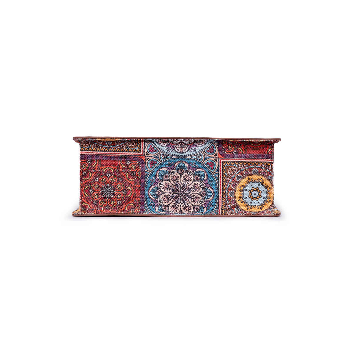 Zouk Multicolour Mandala Print Book Tote - Multicolour