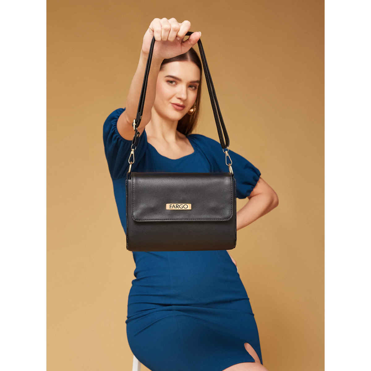 Fargo Black Stylish Sling Bag | FGO-686