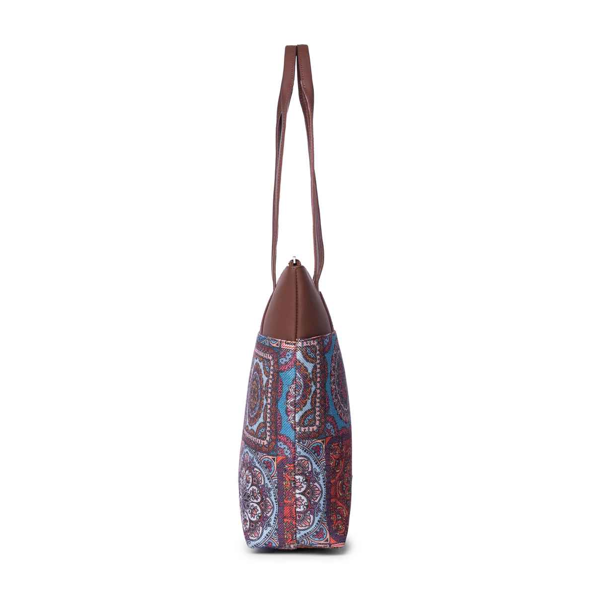 Zouk Multicolour Mandala Print Everyday Tote Bag - Multicolour