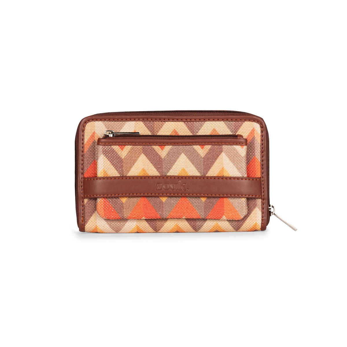 Zouk Tidal Wave Classic Zipper Wallet (CFC) - Orange