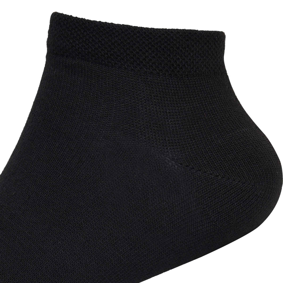 Luxrio Men's Solid Ankle Length Cotton Socks | SCK-21-3-PK-ANKL-BLK | Black - Free Size