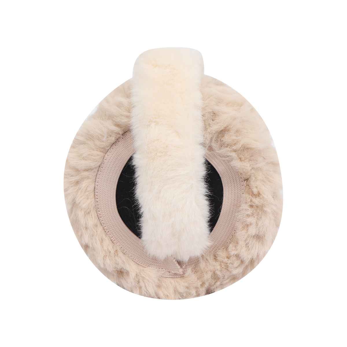Fabseasons Women's Solid Faux Fur Winter Earmuffs | Beige - Free Size