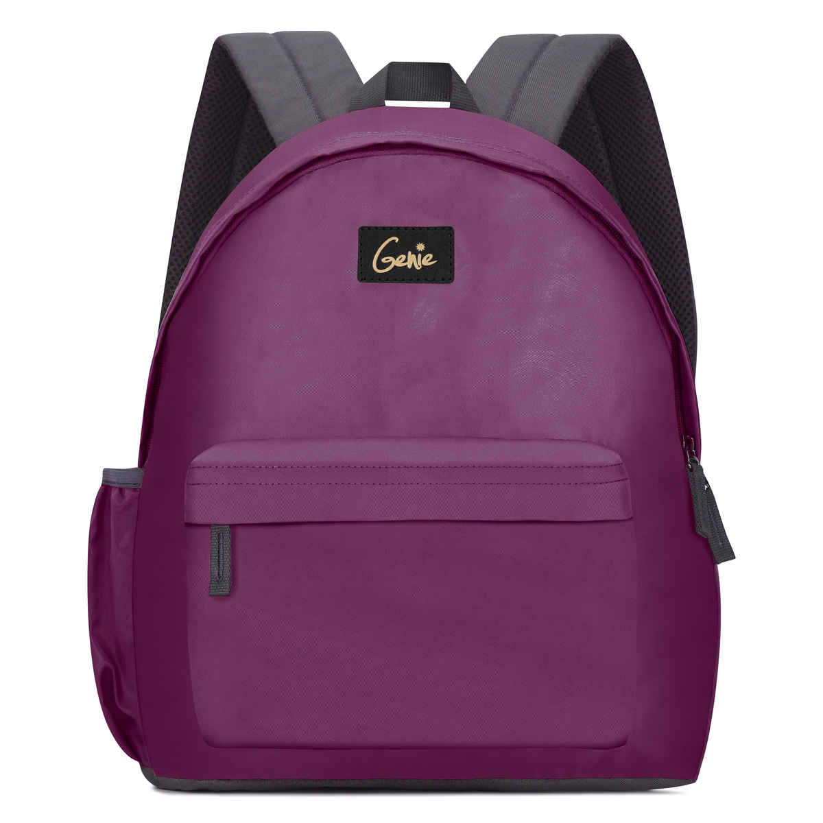 Genie Women's Solid Nylon 13 L Backpack | Purple - 14 Inches