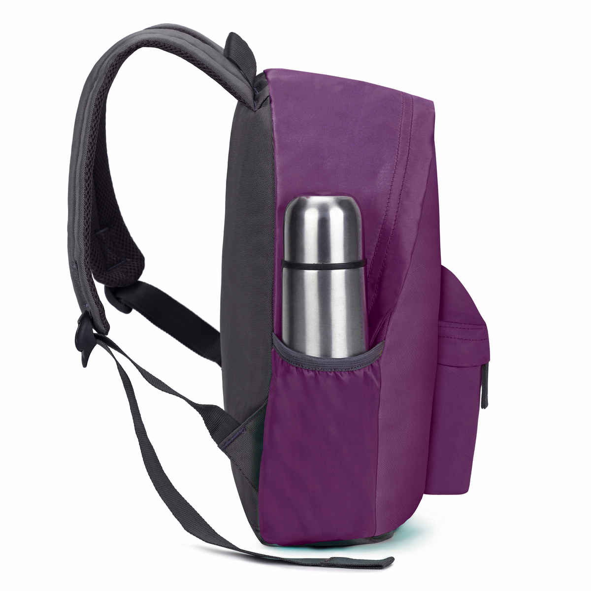Genie Women's Solid Nylon 13 L Backpack | Purple - 14 Inches