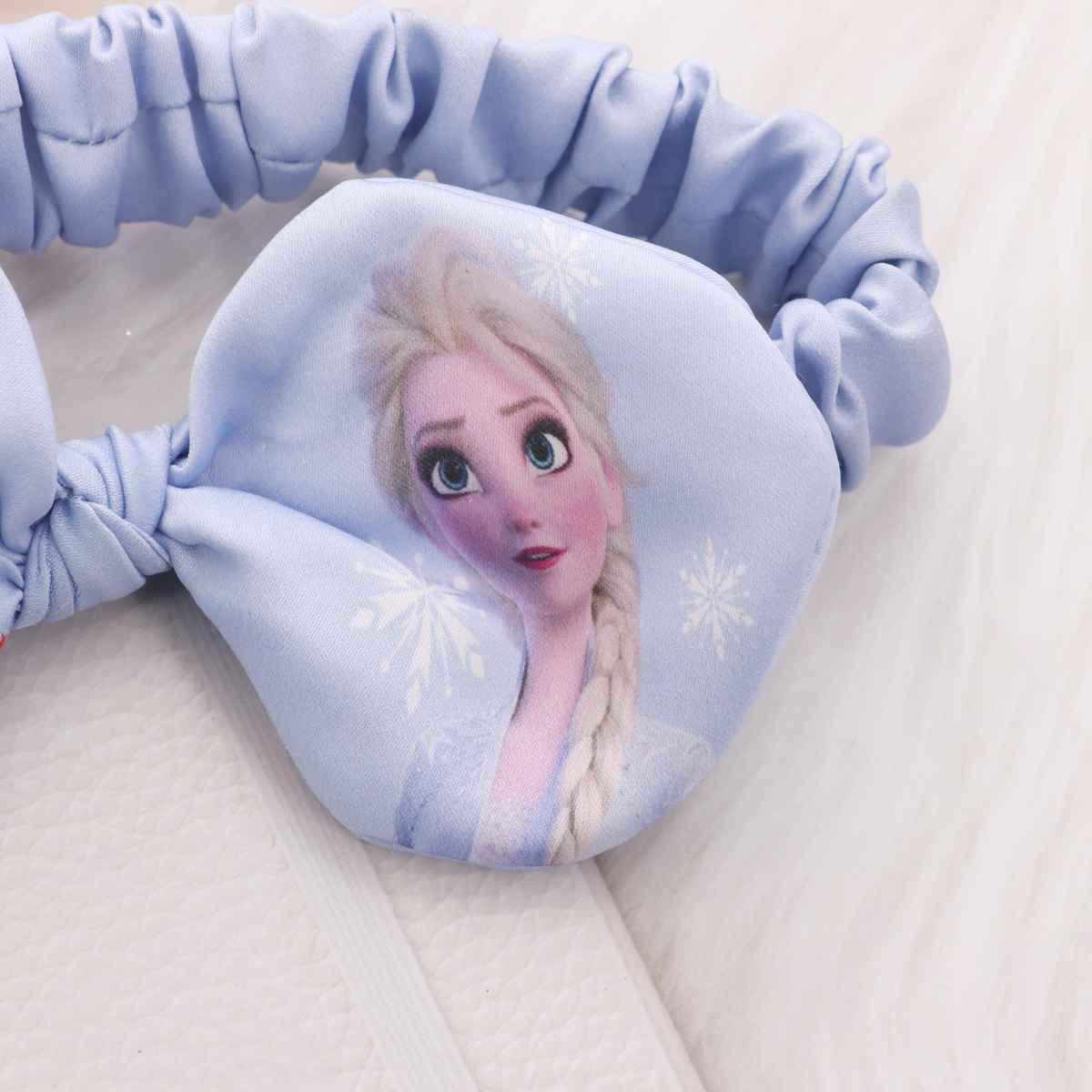 Li'l Diva Disney Frozen 2 Printed Headband - Blue Bow Hairband with Elsa & Olaf (Ages 3+)