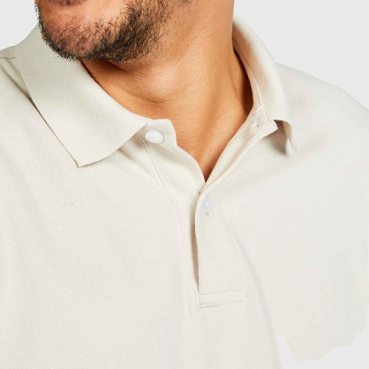 Decathon | Inesis Men's Cotton Golf T-shirt - Light Beige - XL