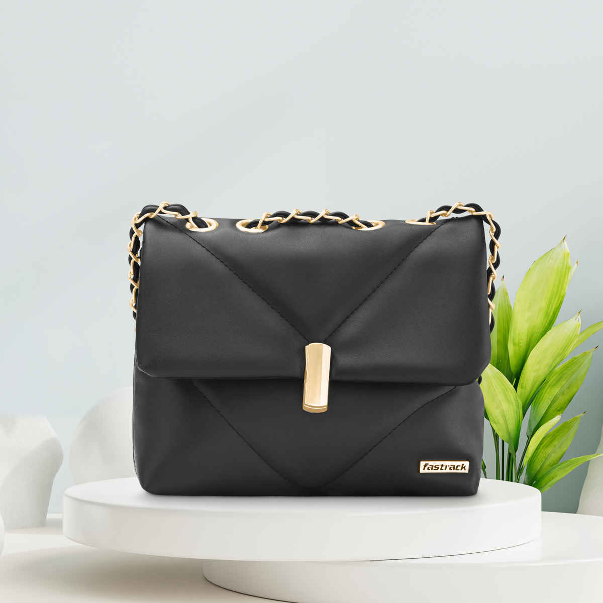 Fastrack Women's Sling Bag | Black