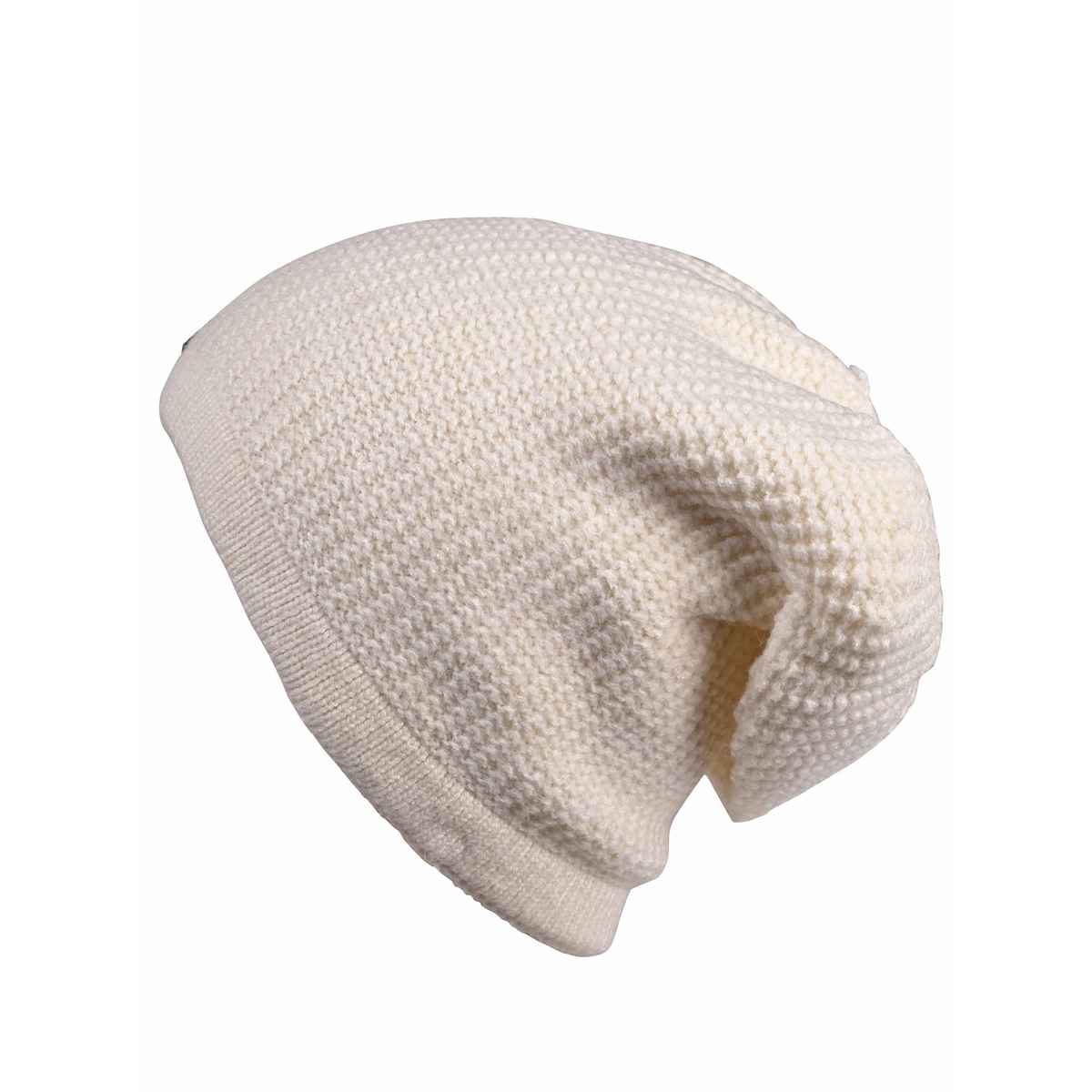 Calvadoss Unisex Woollen Beanie | Wc-001 | Cream