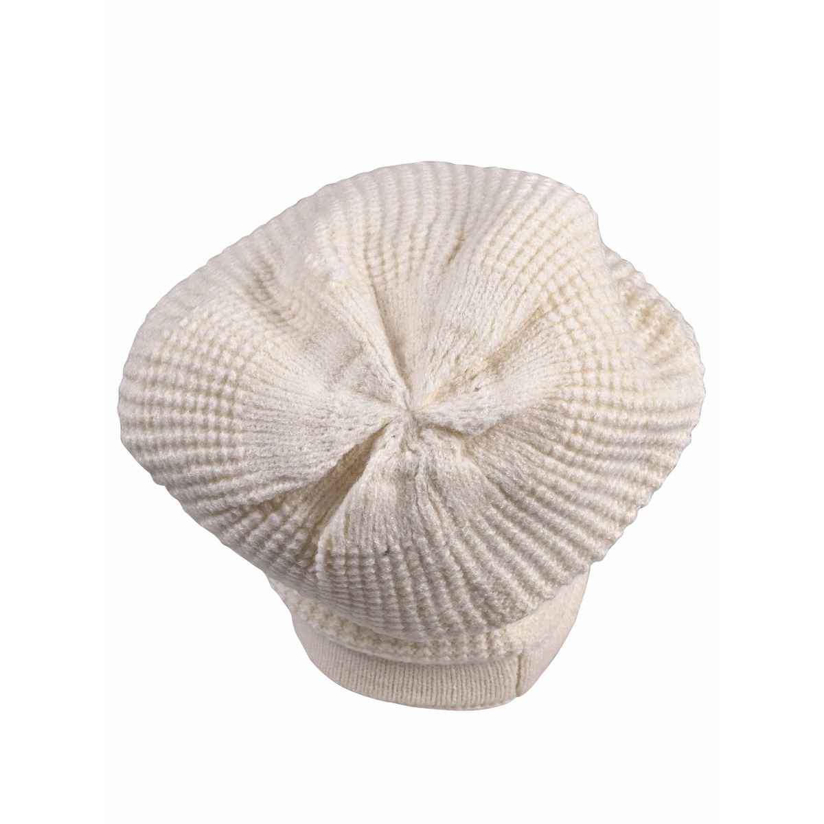 Calvadoss Unisex Woollen Beanie | Wc-001 | Cream