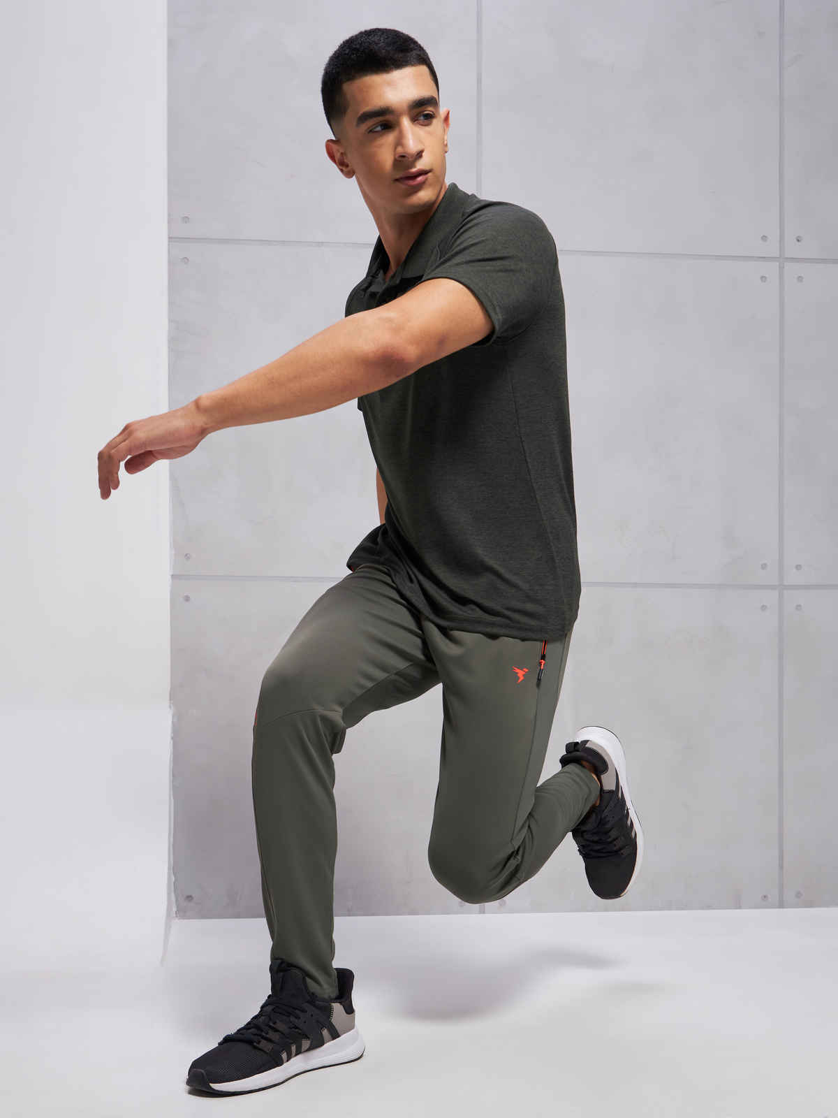 Technosport Men Poly Solid Slim Fit Sports Trackpants with TECHNO DRY | Beetle | XXL
