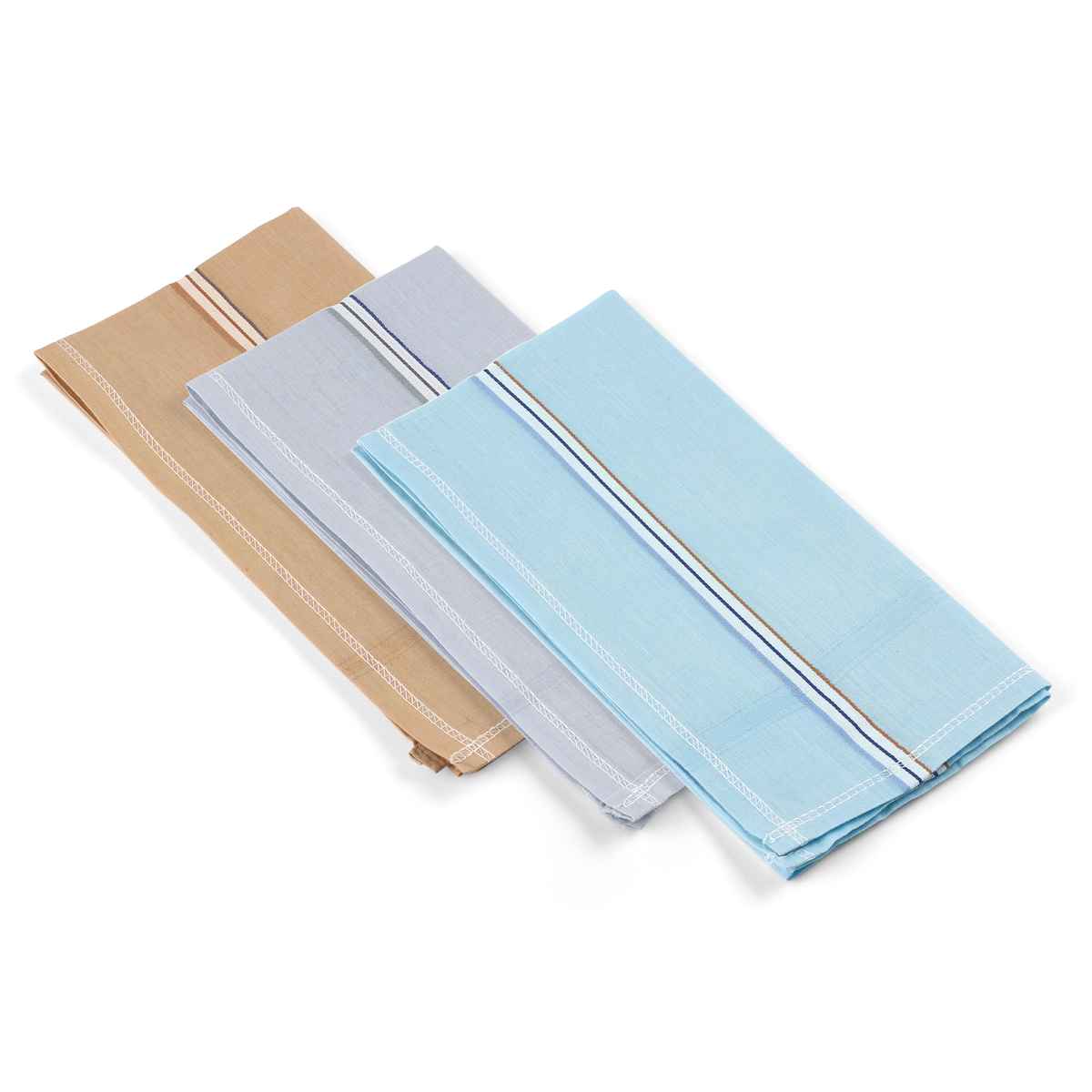 Royal Son Men's Premium Cotton Casual Handkerchief Hanky (Multicolor) - HNYK - MLTI - 6P