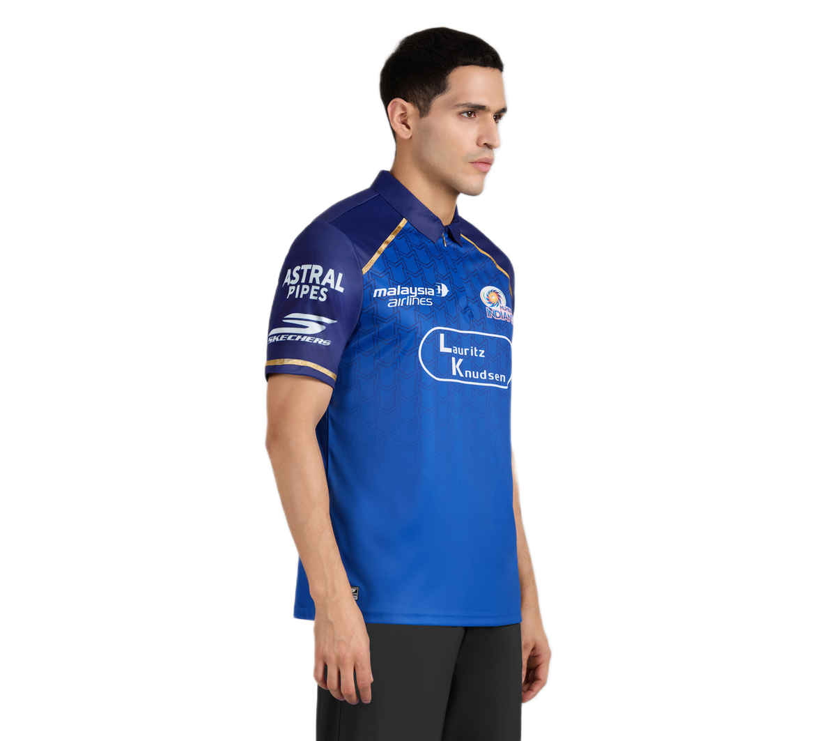 Skechers men's MI IPL Fan Jersey 2026 | Blue - L