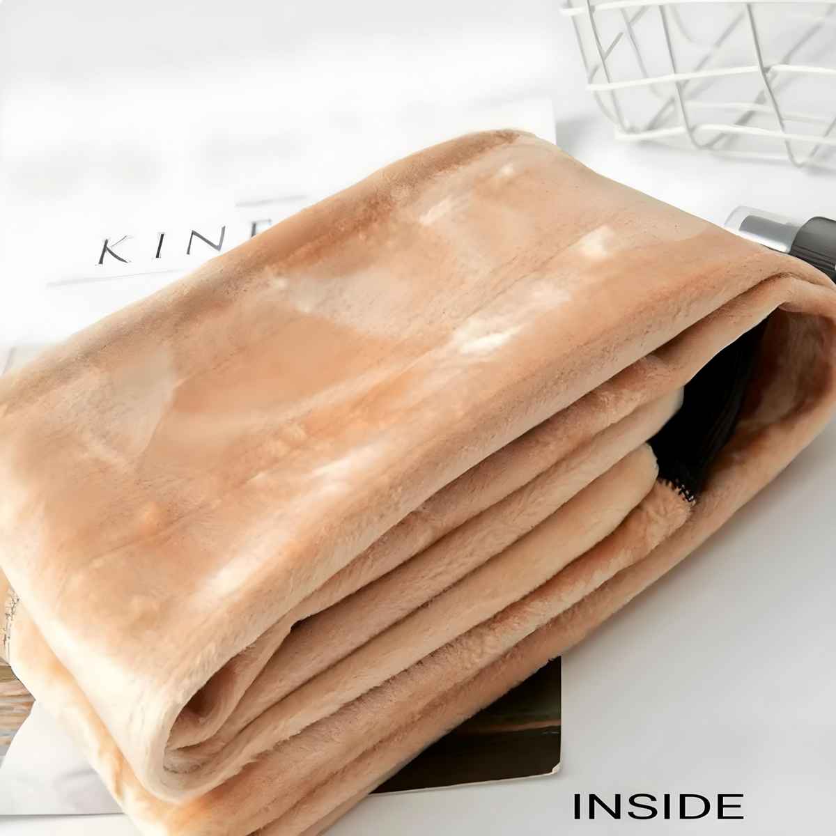 Dunberry London Dual-Tone Fur Translucent Winter Thermal Stockings | Black | Free Size