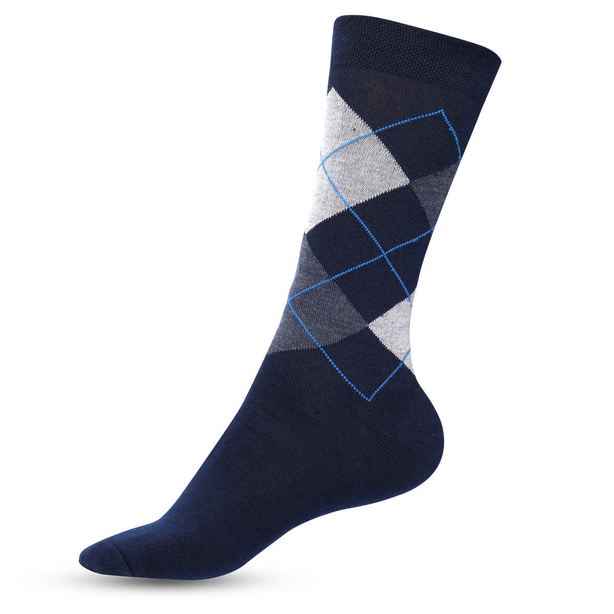 Luxrio Socks for Men Designer Cotton Business Formal Full Length Cotton Socks | SCK-19-3-PK-ANKL | Assorted