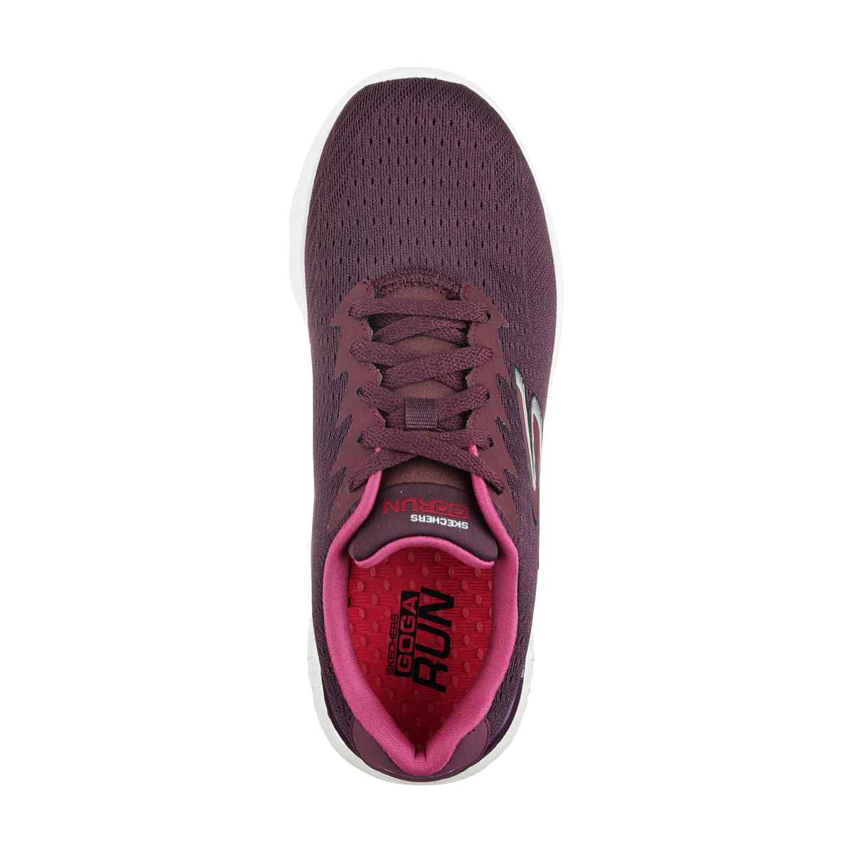 Skechers Women's GO RUN 400 SOLE Running Shoes | Burgundy - UK 6
