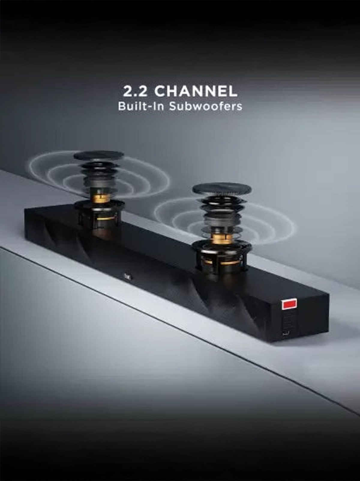 boAt Aavante Bar Octave BT Soundbar with 2.2Channel Audio,Built In Subwoofers,100W RMS(Pitch Black)